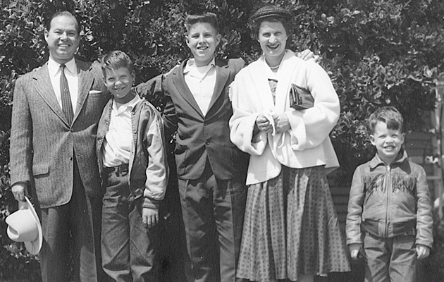Jim, Mike, Russ, Tina, and Scott McGoodwin in 1954 (photo J. R. Wait)
