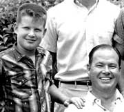 JRM, JVM, MCM, Scott at our San Antonio home c. 1959 (photo by C. Caslier)