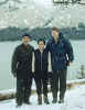 Michael with local residents the Lubanacks in Port Graham AK December 1970
