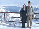 Becky and Mike atop the Zugspitze in Bavaria April 1972