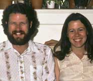 Scott w Donna Hudson in Russ's home in Boulder CO c. 6/9/1975 (photo by MCM)