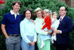 Jim McGoodwin with Mike, Becky, and grandchildren 1975