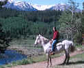 Mike sittin' tall in the saddle Jasper NP June 1979