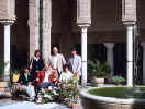 Becky and Mike, Vince and Diane Nordfors, Tom and Sue Cooper at Carmona parador Spain May 1980