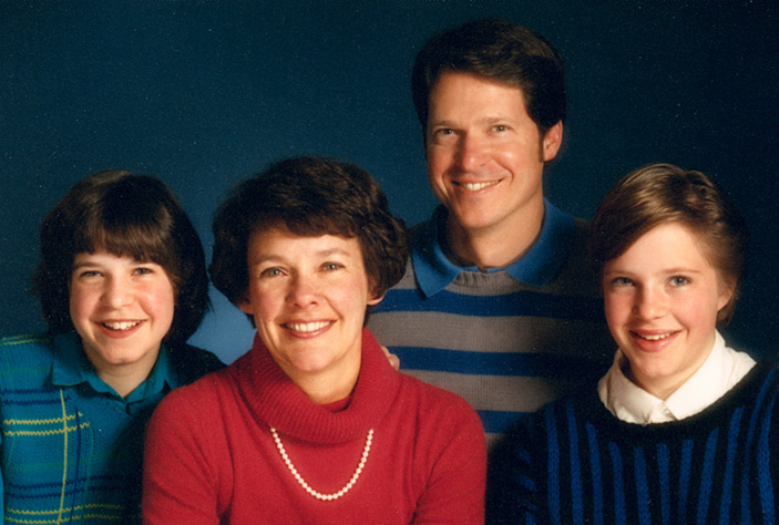 Christie, Rebecca, Michael, Wendy in Seattle December 1985