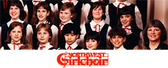 Northwest Girlchoir with Christie top left and Rebecca Rottsolk bottom right