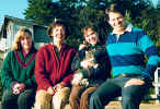 Mike's family at beach November 1987