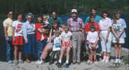 Cardiffs and Mike's families at Rainbow Lake CO July 1988