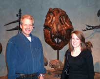 Scott with Kate at Denver Museum of Nature and Science Dec 2008 (photo by SDM)