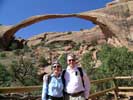 Becky and Mike at Landscape Arch in Arches NP May 2009