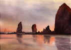 Rebecca McGoodwin Watercolor: Vision of Cannon Beach, 2005