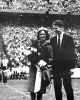 Becky and Mike at Rice Homecoming game Novermber 14, 1964, photo in Houston Post 11/15/1964