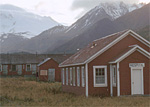 Clinic at False Pass on Unimak Island AK, Round Top Mountain in background September 1970