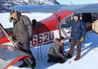 Preparing to ski with Nurse Jensen at Kokhanok AK March 1972