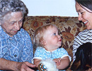 Becky with MaMa, Wendy, and Freude 1972