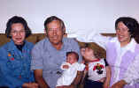 Becky with parents and kids May 1974