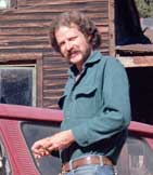 Scott, JRM at Scott's mountain cabin 'The Oasis' near Boulder CO, Oct. 1977 (photo by MCM)