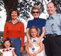 Becky, kids, and Mike's parents in Texas September 1978