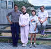 Tina, Mike, Wendy, and Christie at beach August 1986