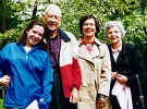 Becky with parents and Christie May 1996