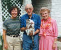 Tina, Milo Jordan, and Becky with Minou in San Antonio October 1998