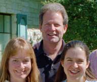 TWM, James, RCM, Tracy, Scott, CRM, Kate, MCM at Tina's home in San Antonio March 2000 (photo by MCM)