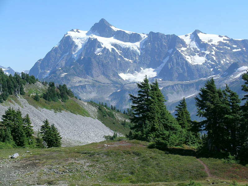 On Ptarmigan Ridge trail 9/14/07 Mt. Shuksan in distance