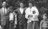 Jim, Mike, Russ, Tina, and Scott McGoodwin in 1954