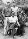 Scott c. 1958 - 1959 (with his father and brothers, by Charles Caslier