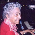 Florence Cardiff at the piano in 1973