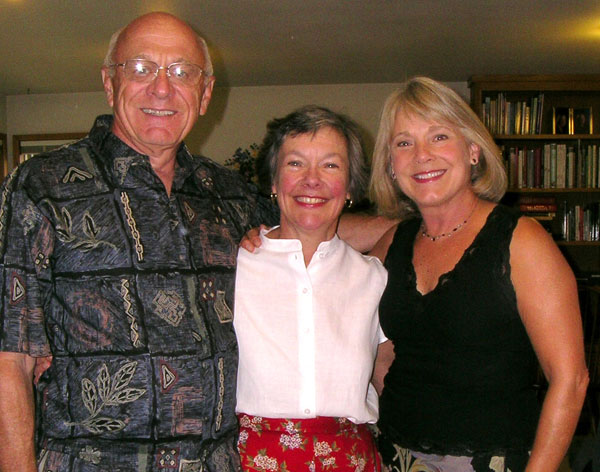 Becky with Bruce and Erika Michels at our wedding anniversary August 2006