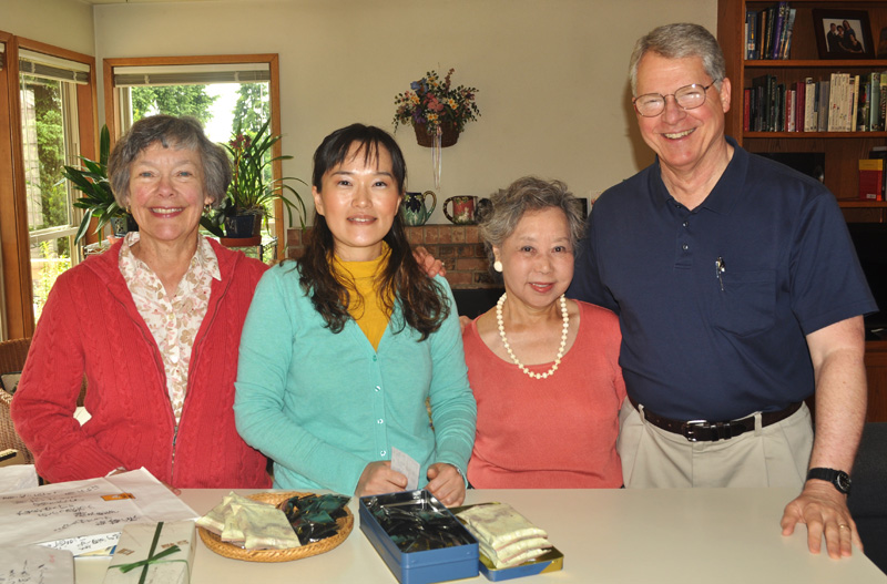 Becky, Tomoko Numa, Reiko Ito, and Mike Seattle, 1 June 2012 