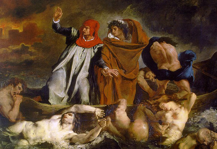 Delacroix (Eugène): The Barque of Dante c. 1822
