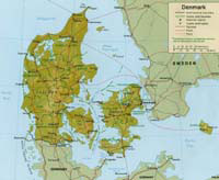 Beowulf: Map of Modern Denmark