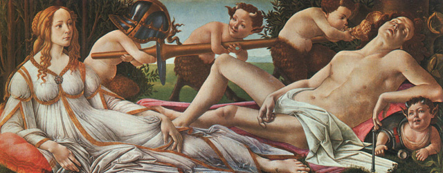 Botticelli, Venus and Mars (detail)