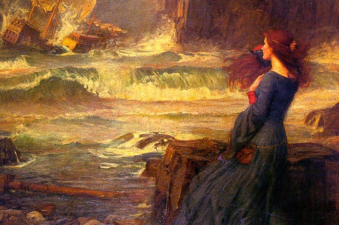 Waterhouse (John William), 'Miranda-The Tempest', c. 1916